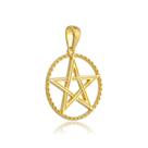 Pingente Estrela De Salomão Ouro Amarelo 18 Kl Modelo 02