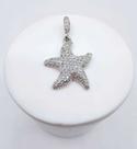 Pingente estrela do mar cravejado mm zircônia banhado a rhod