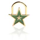 Pingente Estrela Folheado a Ouro Resinado