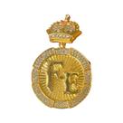 Pingente Fé Cravejado - Banhado a ouro 18k