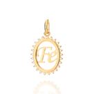 Pingente fé folheado a ouro BRANCO 542660 Rommanel