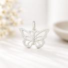 Pingente Feminino Borboleta de Prata 925 Original Maciça