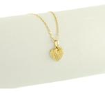Pingente Feminino Coração Burilado Ouro 18k 750 Lançamento