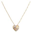 Pingente Feminino Coração Degradê P Ouro 18k 750 Certificado