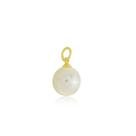 Pingente Feminino Perola 12 mm Banhado a Ouro 18k