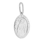 Pingente Feminino Santa Edwiges Prata 950 Moderno