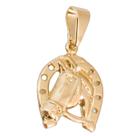 Pingente Ferradura Cavalo Country Folheada a Ouro 18k Semijoia + Caixa Veludo Pingente Ferradura Cavalo Country Folheada a Ouro 18k Semijoia + Caixa Veludo