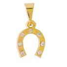 Pingente Ferradura Cavalo Country Zircônia Folheada a Ouro 18k Semijoia + Caixa Veludo Pingente Ferradura Cavalo Country Zircônia Folheada a Ouro 18k Semijoia + Caixa Veludo