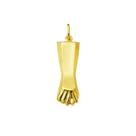 Pingente Figa Estilo Reta Ouro 18k Grande K310