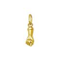 Pingente Figuinha Mini Sorte Bebê E Proteção Ouro 18k K040