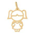 Pingente Filha Menina De Ouro 18k 750