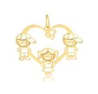 Pingente Filhos Coracao 2 Meninos 1 Menina Ouro 18k 1783698 Pingente Filhos Coracao 2 Meninos 1 Menina Ouro 18k 1783698