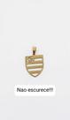 Pingente flamengo banhado a ouro