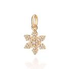 Pingente floco de neve banhado a ouro 18k com zircônias Cód. 5429320006 Pingente floco de neve banhado a ouro 18k com zircônias Cód. 5429320006