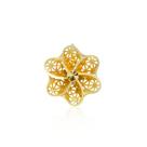 Pingente Flor Vazada 1,5 cm trabalhado em Ouro 18K