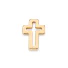 Pingente flutuante cruz banhado a ouro 542896 Rommanel Pingente flutuante cruz banhado a ouro 542896 Rommanel