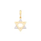 Pingente folheado a ouro estrela de davi 540136 Rommanel
