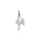 Pingente galo volpi - 2cm atlético-mg prata 925