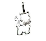 Pingente Gato 10mm Zircônia Cravejada