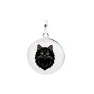 Pingente Gato Peludo Coleção Estimação em Prata 925 Preto