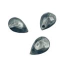 Pingente Gota 17x11mm 200pçs Sextavado Cinza Bijuteria 160g