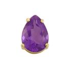 Pingente Gota com Ametista em Ouro 18k