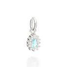 Pingente gota de prata 925 com zircônias 840070 Rommanel Pingente gota de prata 925 com zircônias 840070 Rommanel