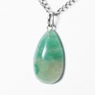 Pingente Gota Onix Verde Pedra Natural Pino Prata 950 Pingente Gota Onix Verde Pedra Natural Pino Prata 950