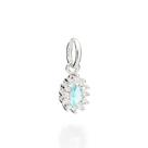 Pingente Gota Prata 925 Zircônias e Cristal Rommanel 840070 Pingente Gota Prata 925 Zircônias e Cristal Rommanel 840070