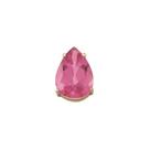 Pingente Gota Turmalina Pink 8x6mm Em Ouro 18K