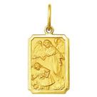 Pingente Grande 2cm Modelo Retangular Santos Ouro 18k ( 29 Santos ) K270 Pingente Grande 2cm Modelo Retangular Santos Ouro 18k ( 29 Santos ) K270