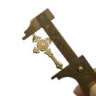Pingente Grande 3.5 cm Cruz Ouro 18k Trabalhada Crucifixo DC-21K150