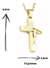Pingente Grande De Cruz Crucifixo Folheado Variados D19 Pingente Grande De Cruz Crucifixo Folheado Variados D19