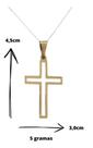 Pingente Grande De Cruz Crucifixo Folheado Variados D19 Pingente Grande De Cruz Crucifixo Folheado Variados D19