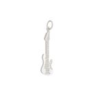 Pingente Guitarra Dupla Face Prata 925 Kl