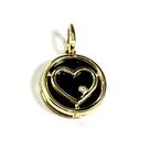 Pingente Heart in Black, Joia em ouro 18k