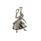 Pingente Imagem Iansã 3 cm Metal Niquelado