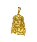 Pingente jesus cristo g - banhado a ouro 18k