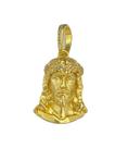 Pingente jesus cristo m - banhado a ouro 18k