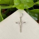 Pingente Jesus Crucifixo M Banhado a ródio 05.0728 Pingente Jesus Crucifixo M Banhado a ródio 05.0728