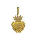 Pingente jesus dono cravejado - banhado a ouro 18k