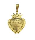 Pingente jesus é o dono gg - banhado a ouro 18k