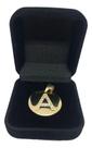 Pingente Letra A Banhado a Ouro Zircônia Idêntica A Ouro Pingente Letra A Banhado a Ouro Zircônia Idêntica A Ouro