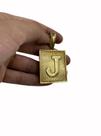 Pingente letra gg - banhado a ouro 18k