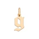 Pingente Letra Gótica Folheado a Ouro Rommanel 542787