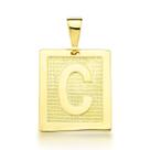 Pingente Letra Inicial de Nome Chapa Imponente de 4cm Banhado a Ouro 18k