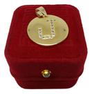 Pingente Letra J Banhada a Ouro Zircônia Idêntica A Ouro Pingente Letra J Banhada a Ouro Zircônia Idêntica A Ouro