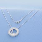 Pingente Letra L Com Zirconeas Veneziana 45cm Prata 925 5462 Pingente Letra L Com Zirconeas Veneziana 45cm Prata 925 5462