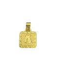 Pingente letra p - banhado a ouro 18k