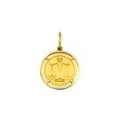 Pingente Libra Signos Com Aro em Ouro 18K K150